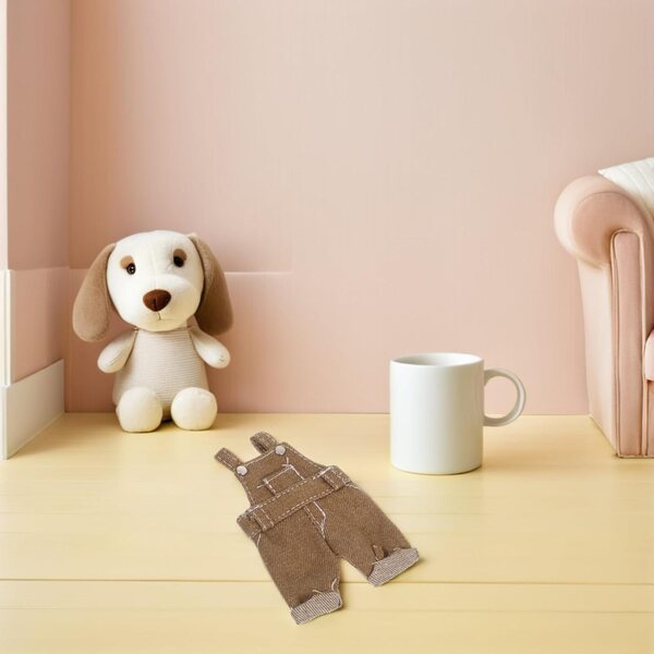 Plüschbären-Overalls für Puppen und Puppen – universelles Kawaii-Outfit