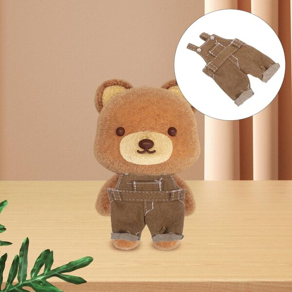 Plüschbären-Overalls für Puppen und Puppen – universelles Kawaii-Outfit