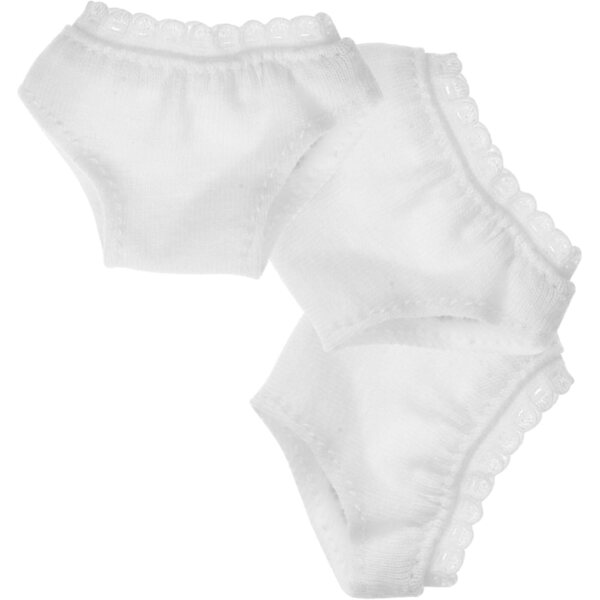 ORFOFE 3 weiße Mini-Culottes für Puppen – wiederverwendbare Spiel- und Bekleidungsaccessoires