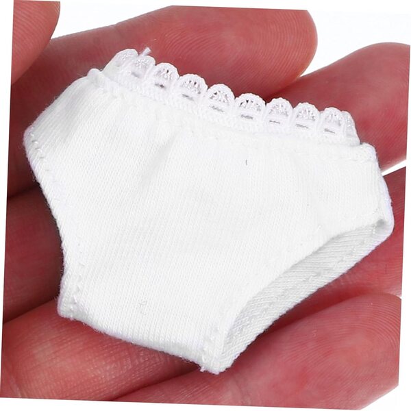 ORFOFE 3 weiße Mini-Culottes für Puppen – wiederverwendbare Spiel- und Bekleidungsaccessoires