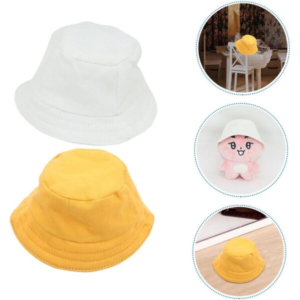 Set 2 Mini Casquettes in Poliestere per Bambole – Accessori Decorativi e Moda DIY