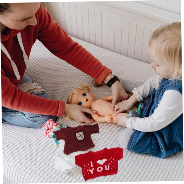 ORFOFE 5er-Set Wollkleidung für Teddybären – bunt und einfach zu wechseln