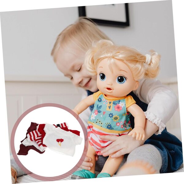 ORFOFE 5er-Set Wollkleidung für Teddybären – bunt und einfach zu wechseln