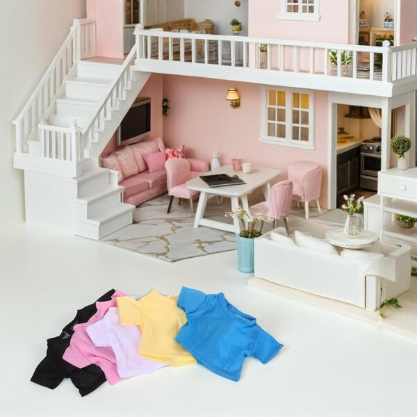 Set 5 Magliette Colorate per Orsetti di Peluche - Maniche Corte e Tessuto Morbido