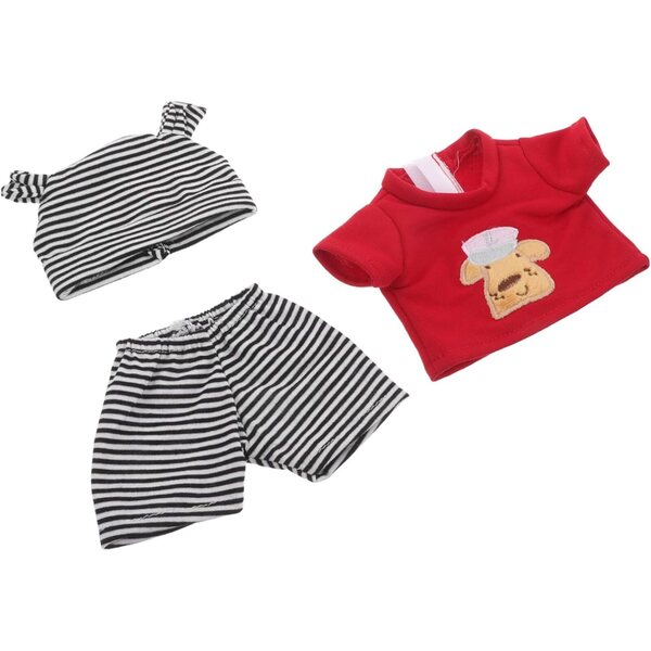 Set Abbigliamento a Righe per Bambole Reborn con Cappello e Pantaloni in Cotone Morbido