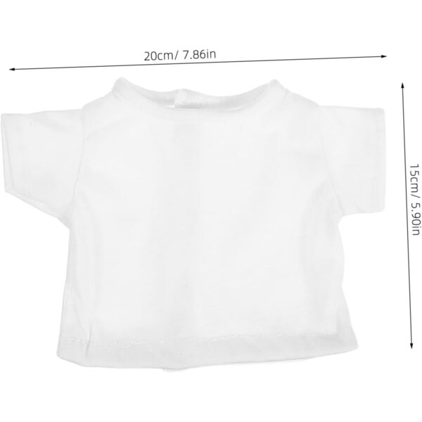 Set 5 T-shirt Maniche Corte Colorati per Peluche, Vestiti Comodi e Resistenti