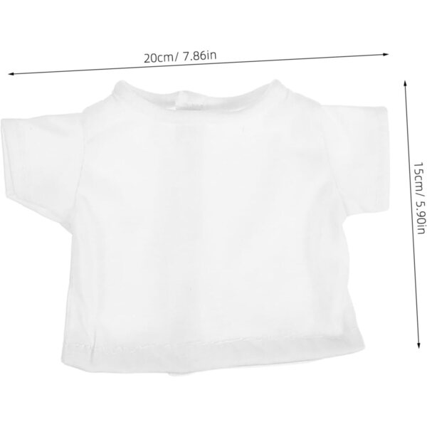 Set 5 T-Shirt in Tessuto per Pupazzi e Orsetti 18 cm - Abbigliamento Peluche FUNNETOYU