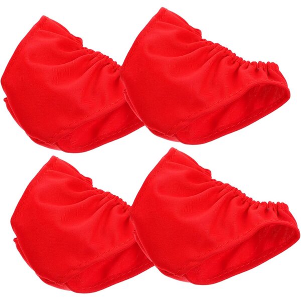 Set 4 Culottes Rosse per Bambole 45-60 cm - Sottovesti in Tessuto Riutilizzabili
