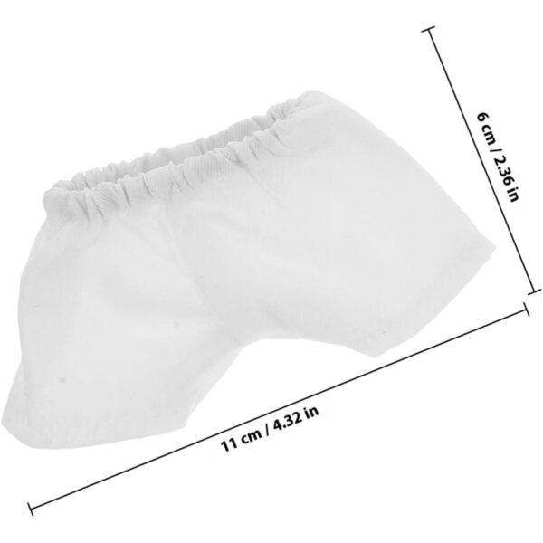 Shorts in Peluche Bianchi per Orsetti 20 cm – Set 4 Pezzi per Accessori Bamboles