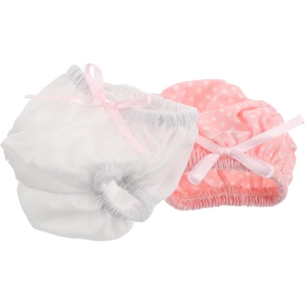 Set aus 2 Puppen-Culottes mit dreieckigem Design aus widerstandsfähigem Stoff