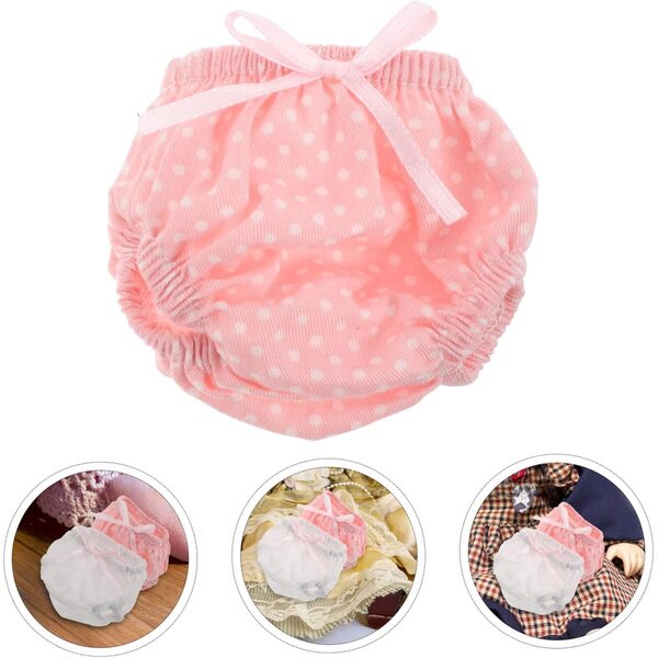 Set aus 2 Puppen-Culottes mit dreieckigem Design aus widerstandsfähigem Stoff