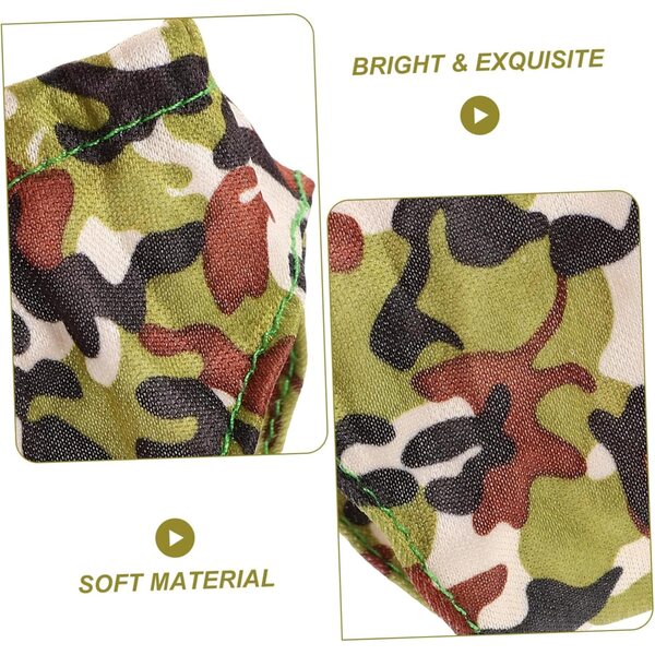 Set di 4 Mutandine per Bambole da 18 Pollici in Tessuto Lavabili Camouflage per Bambole