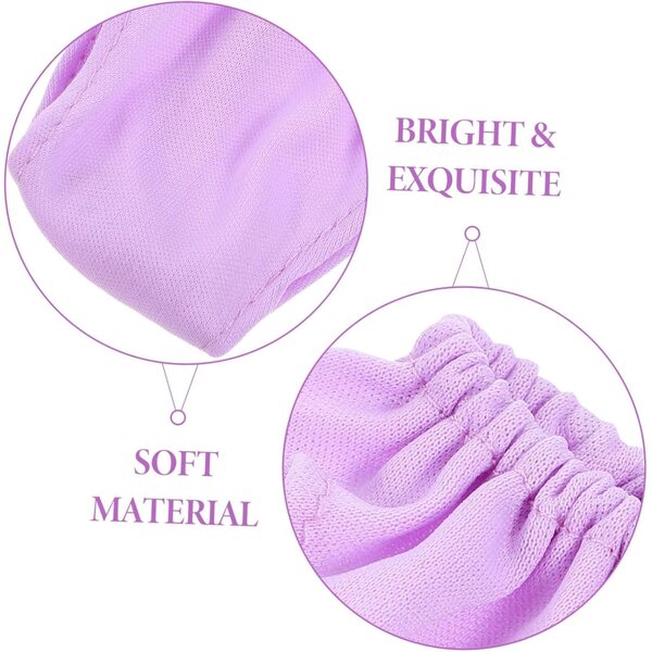 Set 4 Culotte Viola Miniature per Bambole 18 Pollici, Sottovesti Regolabili in Tessuto