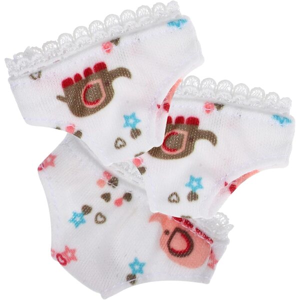 Set 3 Culottes Bianche in Tessuto per Bambole | Mini Sottovesti Comode e Resistenti