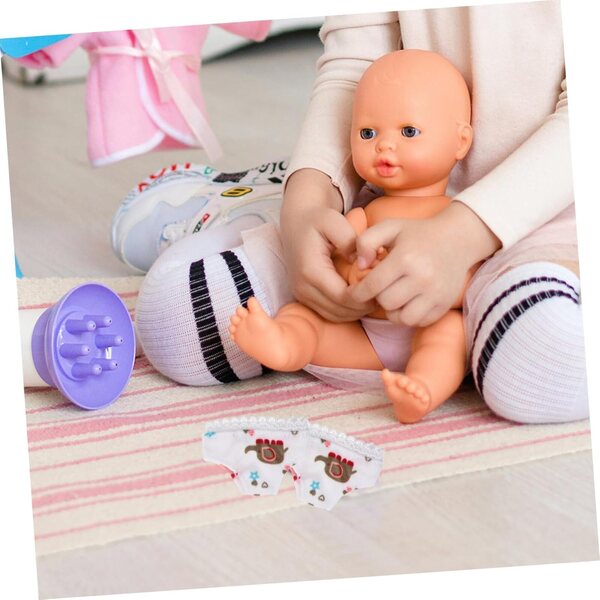 Set 3 Culottes Bianche in Tessuto per Bambole | Mini Sottovesti Comode e Resistenti