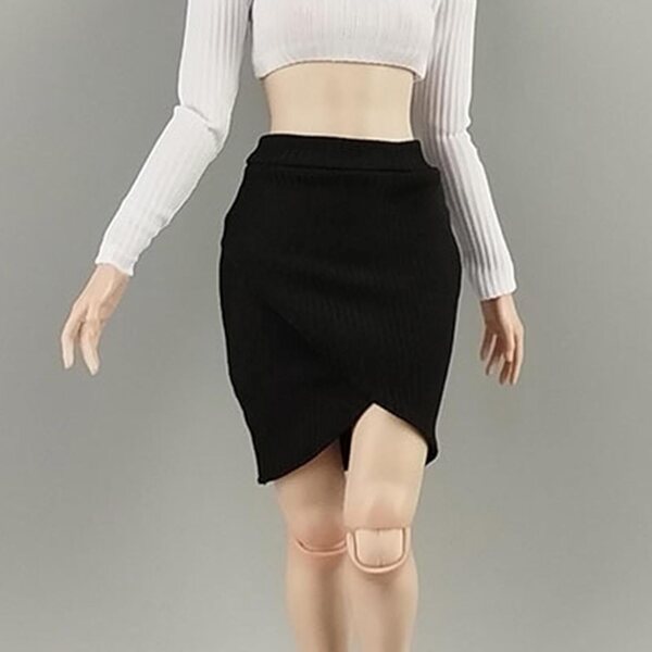 Robe Miniatur 1/6 für Figuren 30 cm Schwarz Eleganter widerstandsfähiger Stoff