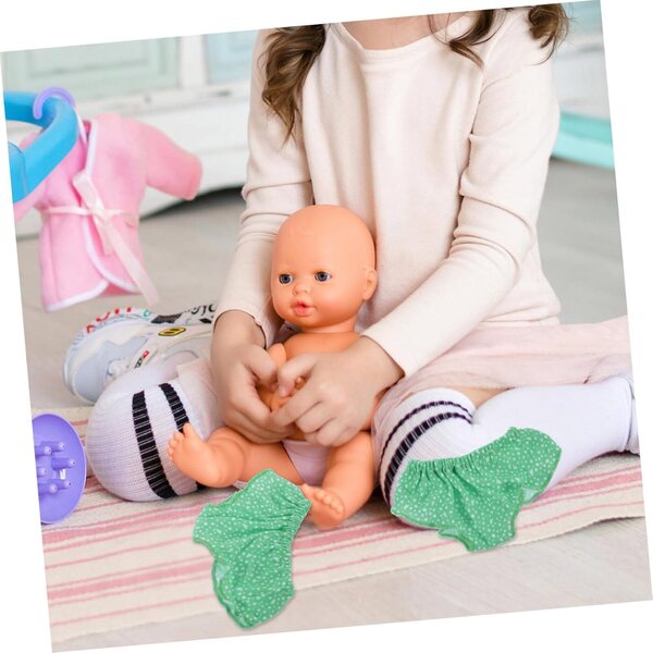 Set 4 Culottes per Bambole da 18 Pollici, Tessuto Morbido e Riutilizzabile Blu
