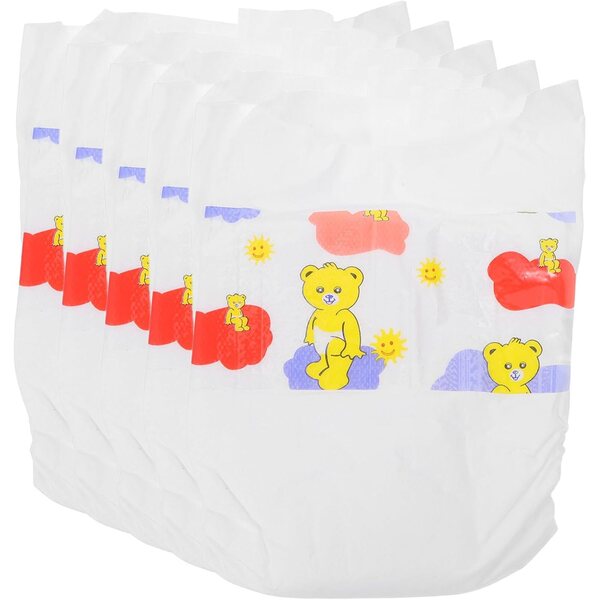 5 Pannolini in Carta per Bambole da 30 cm - Accessori Miniature Realistici per Gioco