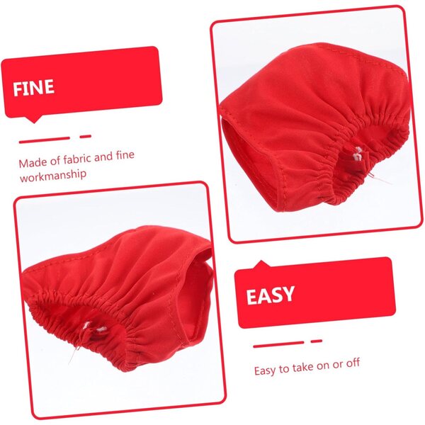 Set 4 Culotte Rosse per Bambole 45-60 cm Riutilizzabili e Facili da Indossare