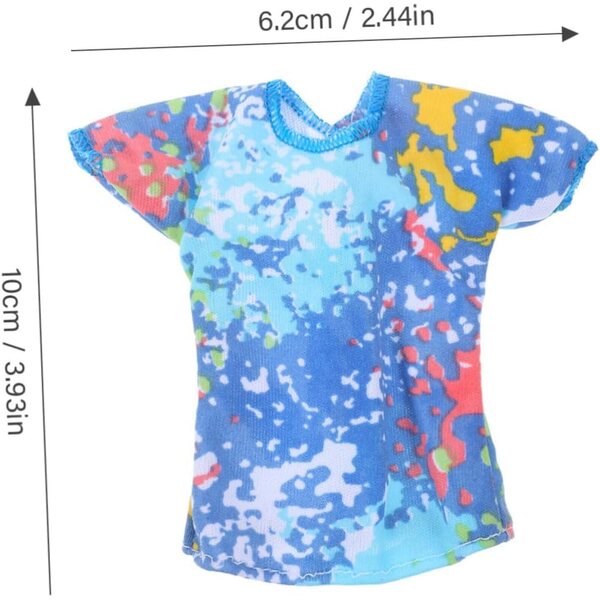 Set 4 Completi Abbigliamento per Bambole Maschio Lavabili e Riutilizzabili in Tessuto