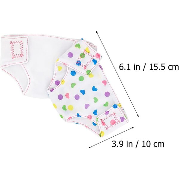 UPKOCH 6 pezzi Pannolini regolabili per bambole, lavabili e riutilizzabili, accessori per gioco educativo