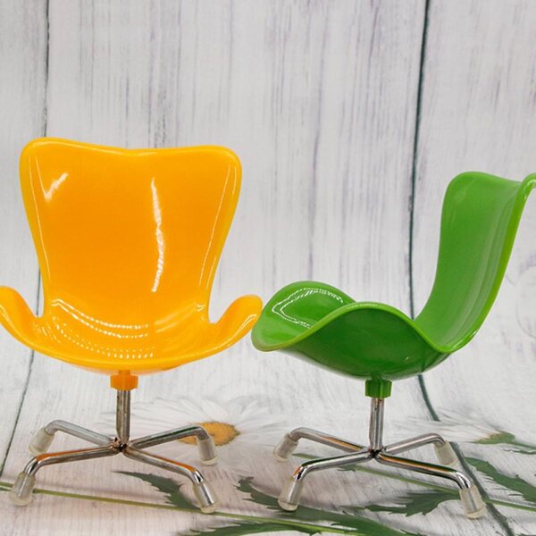 Beaupretty Mini Sedia da Computer in Plastica Resistente per Case delle Bambole e Arredamenti Miniatura