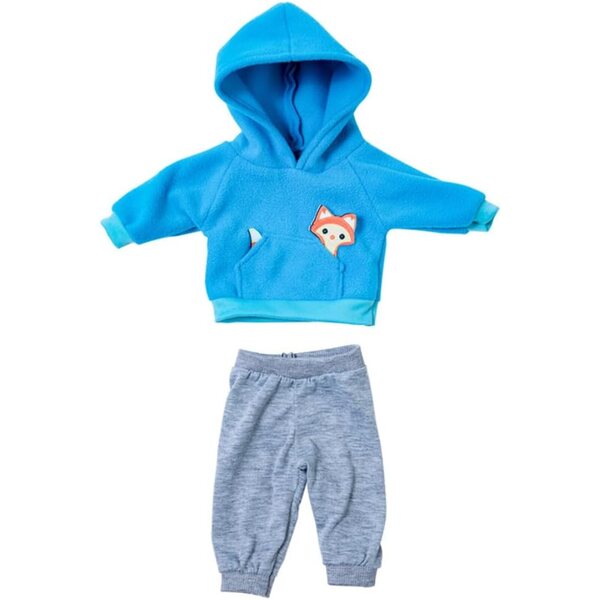 Blaues und graues Puppenkleidungsset 35-45 cm mit Gürteln und Socken, Kindergeschenk