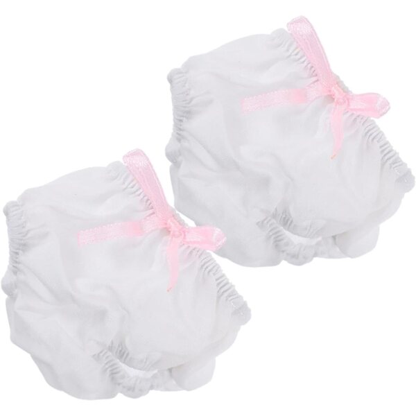 UPKOCH 2 weiße Mini-Hosen für Puppen, 15–20 cm, Kleidung, Accessoires, Spiele