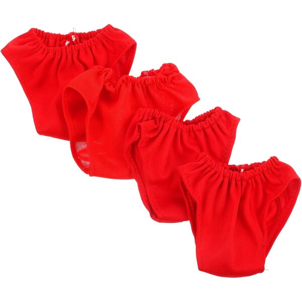 4 Culottes di Bambole Lavables in Tessuto Rifinito per Bambole 45-60 cm