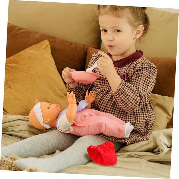 4 Culottes di Bambole Lavables in Tessuto Rifinito per Bambole 45-60 cm