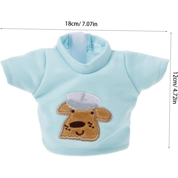 ORFOFE-Kleidung für 18-cm-Puppe aus Baumwolle mit realistischen Overalls und Accessoires