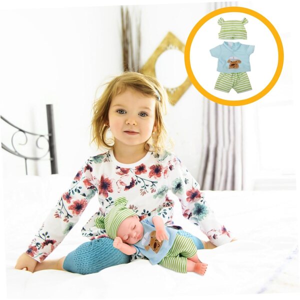 ORFOFE-Kleidung für 18-cm-Puppe aus Baumwolle mit realistischen Overalls und Accessoires