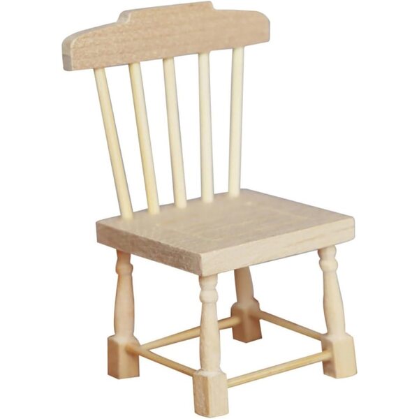 Mini Sedia in Legno per Casa delle Bambole - Mobili in Miniatura Decorativi