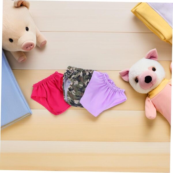 Set 6 Mini Culotte Colorate Lavabili per Bambole, Accessori Sottovesti per Gioco e Casa Bambole