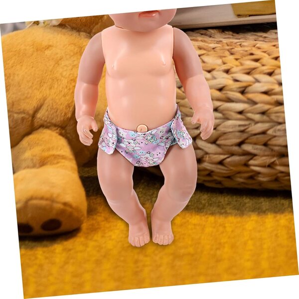 Set mit 3 wiederverwendbaren Stoff-Culottes für kleine Puppen, waschbares Zubehör