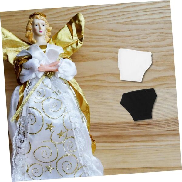 Set 10 Sottovesti per Bambole 29 cm 1/6 Short e Culotte in Poliestere Nero e Bianco