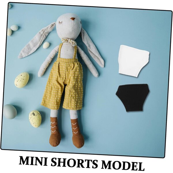 Set 10 Sottovesti per Bambole 29 cm 1/6 Short e Culotte in Poliestere Nero e Bianco