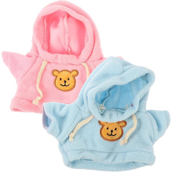 Set 2 Vestiti Orsetto 30 cm per Bambole Ragazza e Ragazzo, Lavabili e Riutilizzabili
