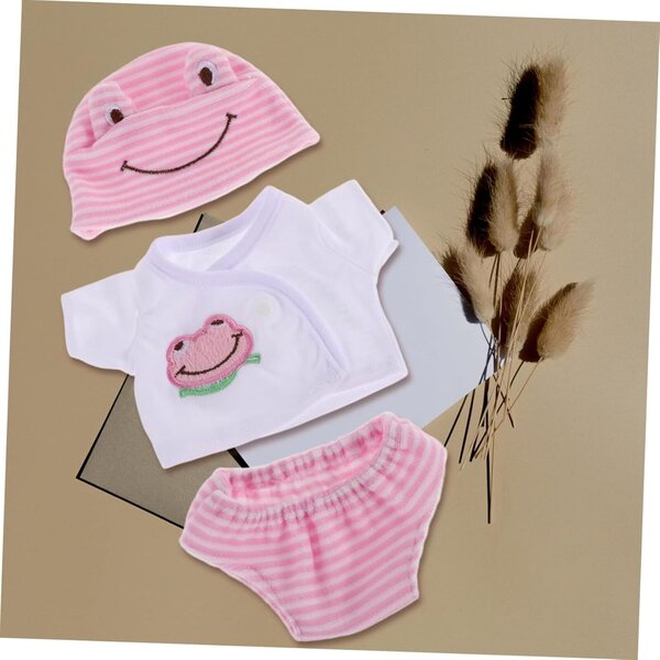 Set 3 Vestiti per Bambole 30 cm LIOOBO: T-Shirt, Pantaloni e Cappelli Colorati