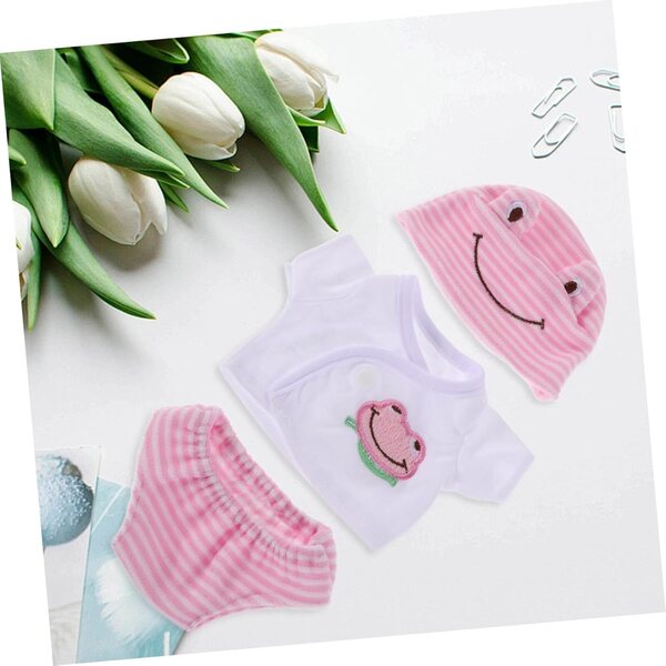 Set 3 Vestiti per Bambole 30 cm LIOOBO: T-Shirt, Pantaloni e Cappelli Colorati