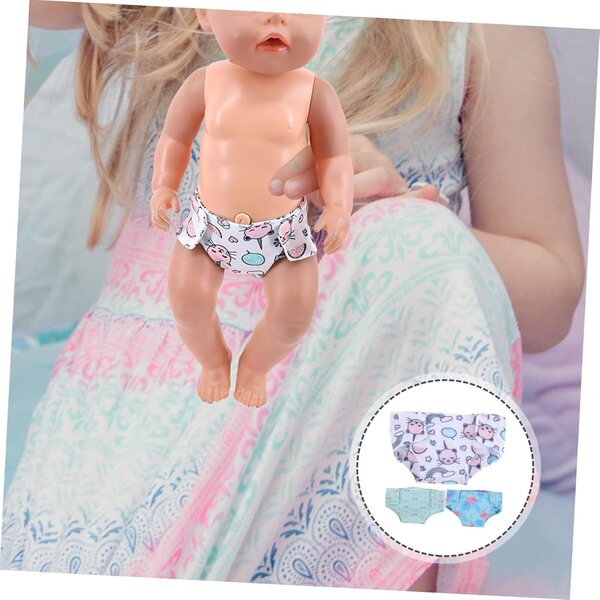 Set mit 3 verstellbaren Culottes für American Dolls – Slips Fantasie-Spielzubehör