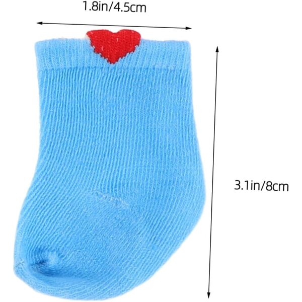 UPKOCH 7 Paar Socken-Set für 18-Zoll-Puppen – stilvolles und langlebiges Zubehör