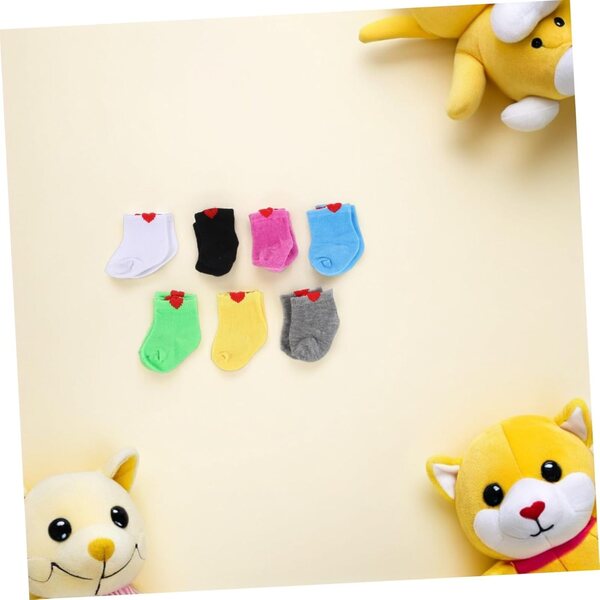 UPKOCH 7 Paar Socken-Set für 18-Zoll-Puppen – stilvolles und langlebiges Zubehör