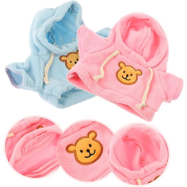 2er-Set waschbare Kleidung für Bärenpuppen – Lernspielzubehör 30 cm