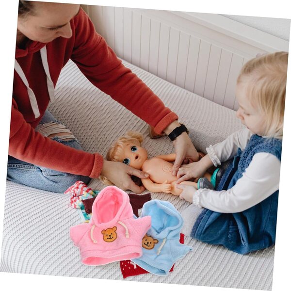 2er-Set waschbare Kleidung für Bärenpuppen – Lernspielzubehör 30 cm