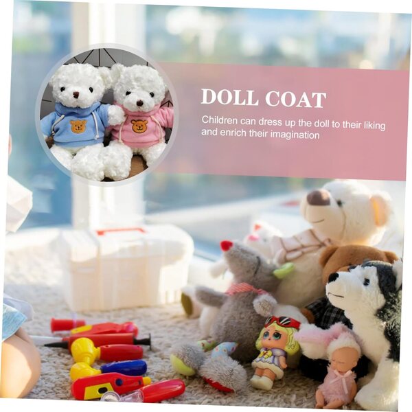 2er-Set waschbare Kleidung für Bärenpuppen – Lernspielzubehör 30 cm