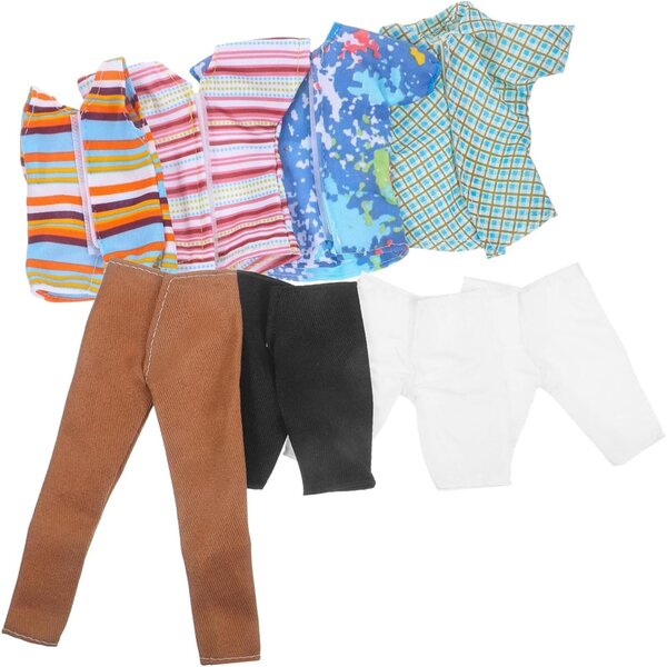4 Set Abiti Riutilizzabili per Bambole Maschili 11,5 Pollici - Accessori Moda Miniatura