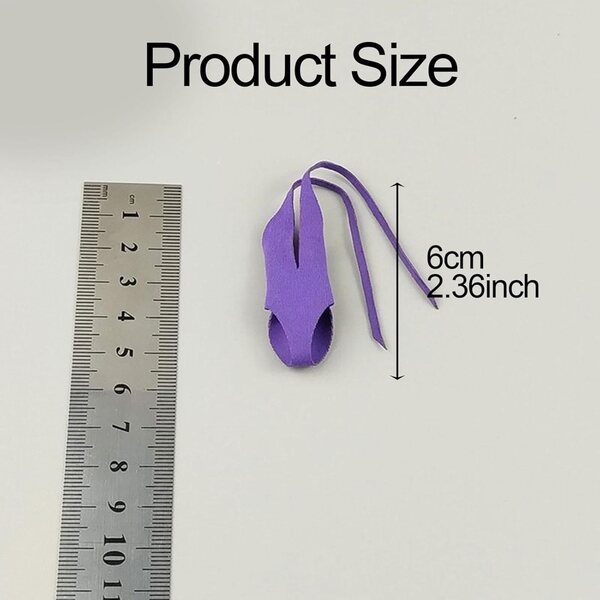 Lila Bade-Maillot für 15 cm große Puppen – hochwertiges Miniaturkleid