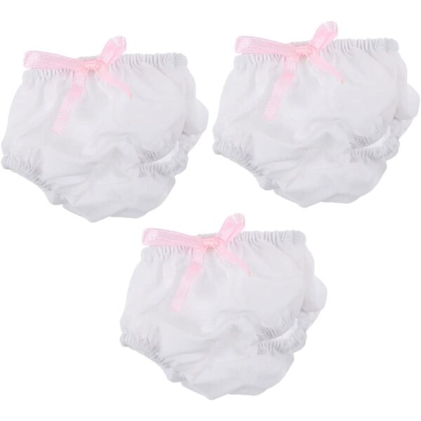 Set mit 3 waschbaren und wiederverwendbaren PartyKindom Stoffpuppen-Culottes