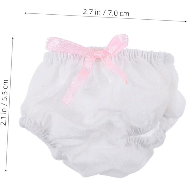 Set mit 3 waschbaren und wiederverwendbaren PartyKindom Stoffpuppen-Culottes
